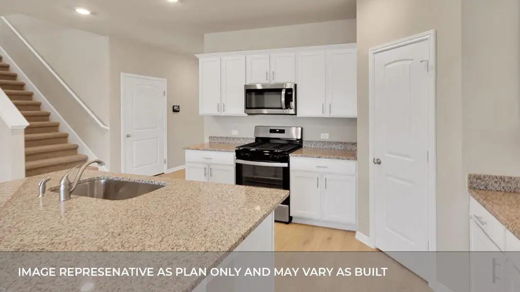 Furnished interior view inside a new home in Bar W Ranch, Leander (Image 9).