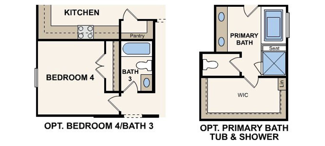 2D floor plan layout of this home in The Woodlands Hills, Willis, TX (Image 3).