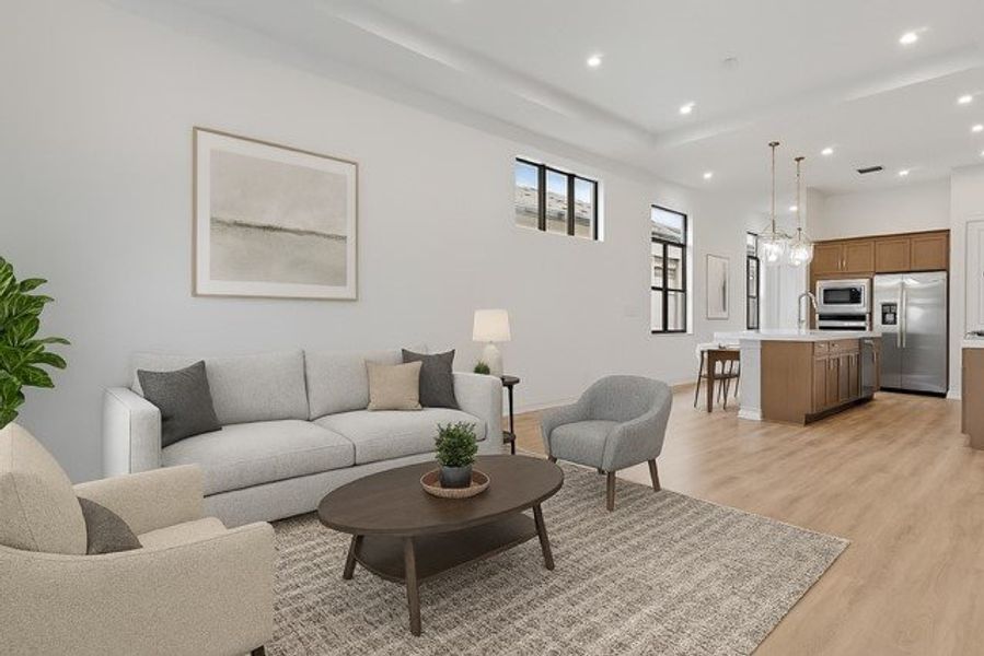 Furnished interior view inside a new home in Rivella, Port St. Lucie (Image 9).