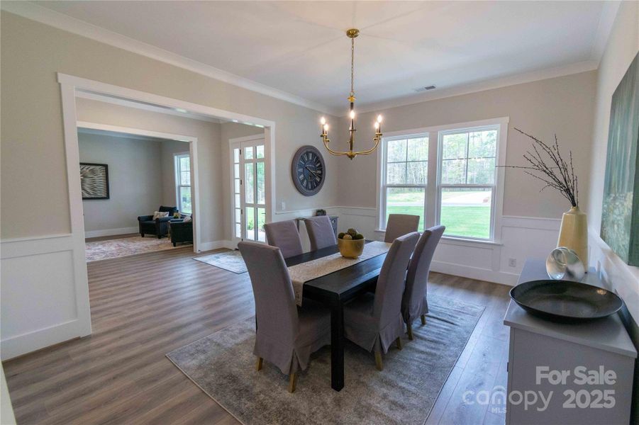 Furnished interior view inside a new home in , Matthews (Image 27). Furnished interior view inside a new home in , Matthews (Image 27).