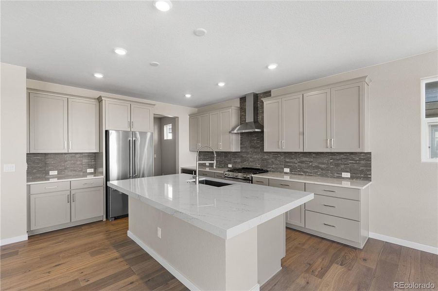 Furnished interior view inside a new home in Portrait at The Canyons, Castle Pines (Image 10).