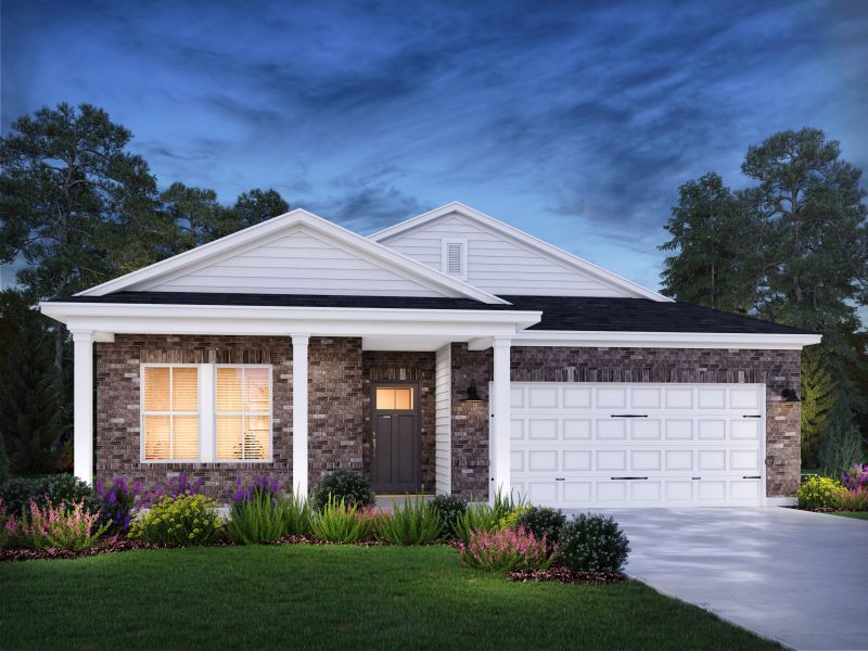 Front exterior of a new home in Briarcreek - Legacy Series, Antioch, TN, highlighting curb appeal (Image 1).
