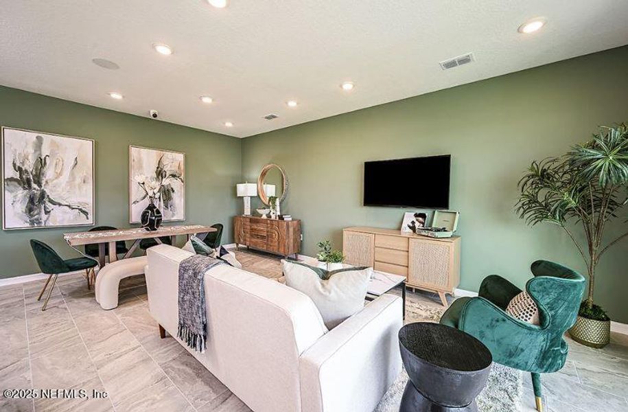 Furnished interior view inside a new home in , St. Augustine (Image 11).