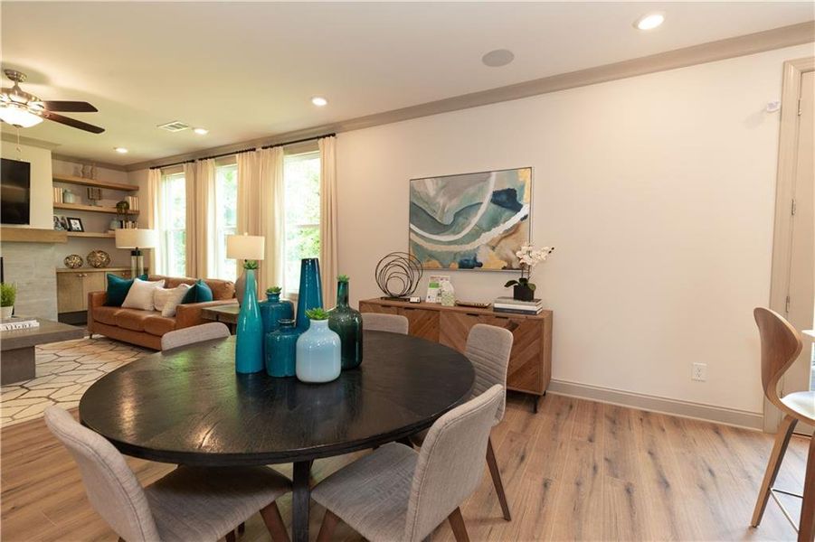 Furnished interior view inside a new home in Waterhaven Single Family, Cumming (Image 22).