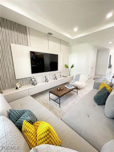 Furnished interior view inside a new home in , Port Charlotte (Image 17). Furnished interior view inside a new home in , Port Charlotte (Image 17).