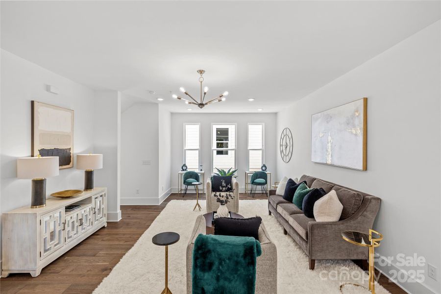 Furnished interior view inside a new home in , Charlotte (Image 6).