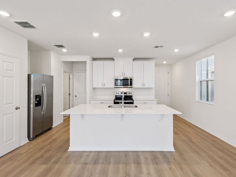 Furnished interior view inside a new home in The Meadow at Crossprairie Townes, St. Cloud (Image 3). Furnished interior view inside a new home in The Meadow at Crossprairie Townes, St. Cloud (Image 3).