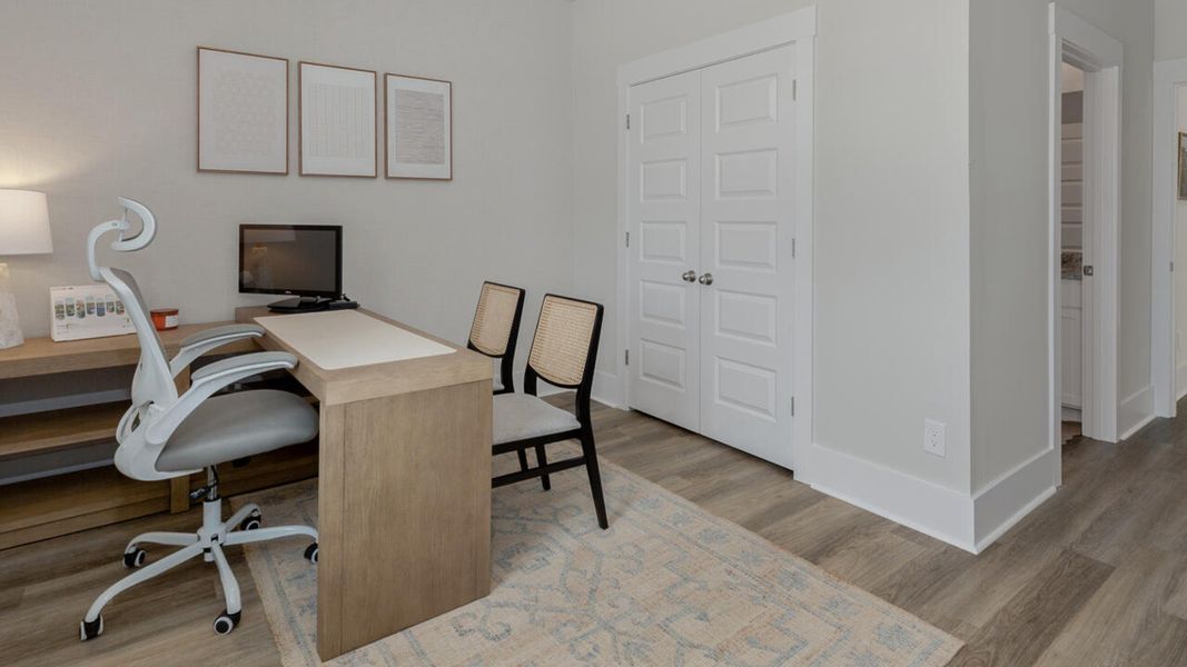 Representative furnished interior of a home built from the MADISON by D.R. Horton in Indigo Preserve, Leland (Image 29). Representative furnished interior of a home built from the MADISON by D.R. Horton in Indigo Preserve, Leland (Image 29).