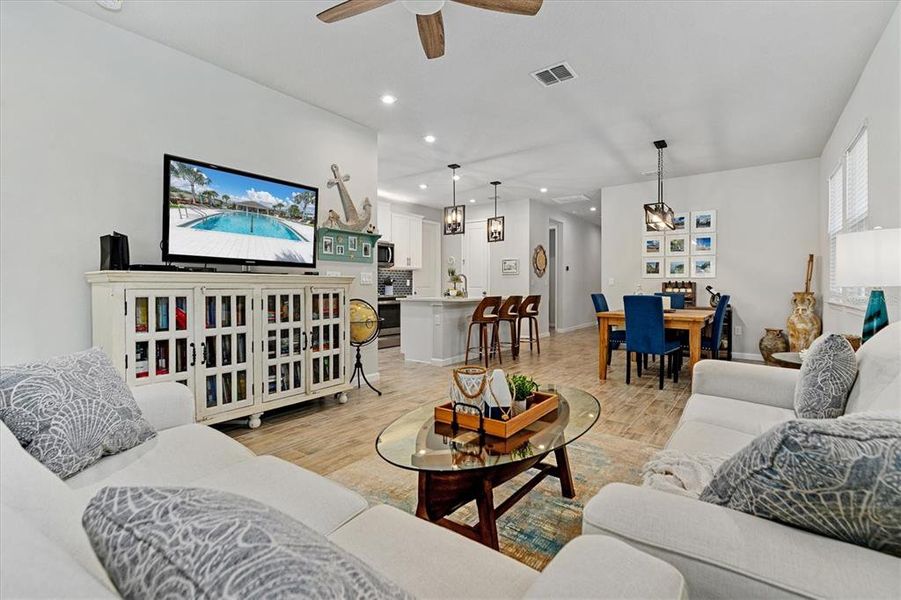 Grand Room / Dining Area and Kitchen View