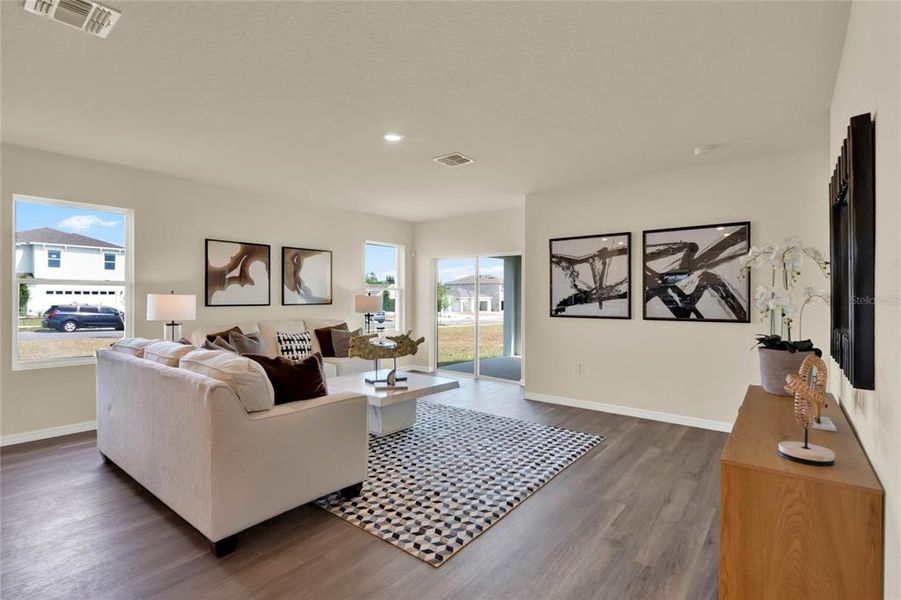 Furnished interior view inside a new home in , Lakeland (Image 3). Furnished interior view inside a new home in , Lakeland (Image 3).