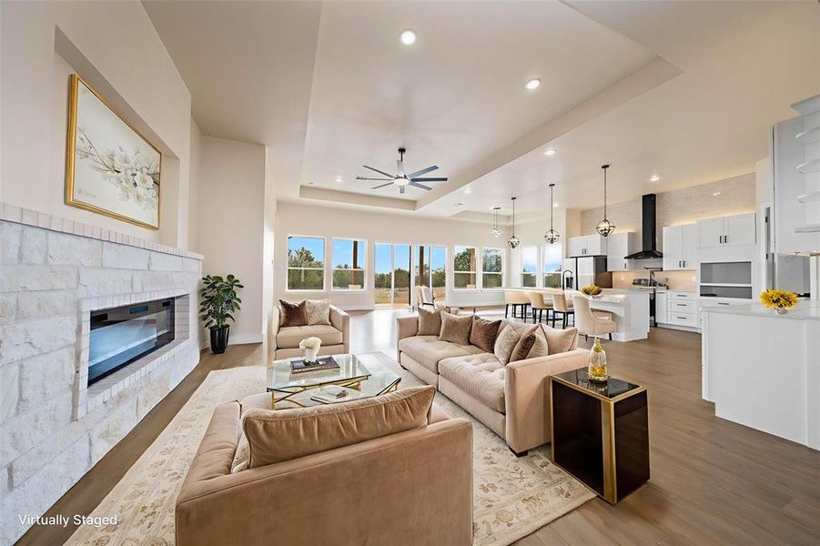 Furnished interior view inside a new home in , Whitney (Image 6).