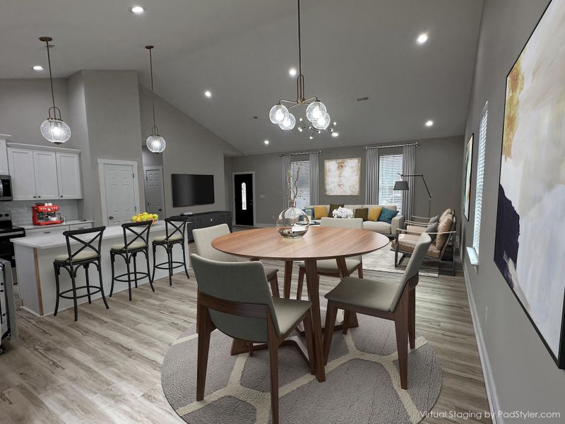 Furnished interior view inside a new home in , Holly Hill (Image 13). Furnished interior view inside a new home in , Holly Hill (Image 13).