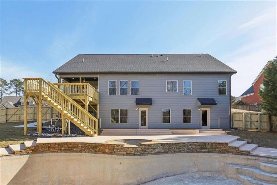 Exterior details and patio area of a home in , Conyers (Image 4). Exterior details and patio area of a home in , Conyers (Image 4).