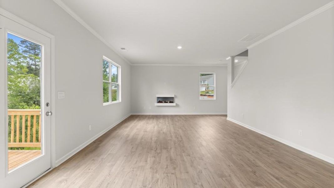 Spacious, unfurnished interior of a new home in Thompson Ridge, Dallas (Image 18). Spacious, unfurnished interior of a new home in Thompson Ridge, Dallas (Image 18).