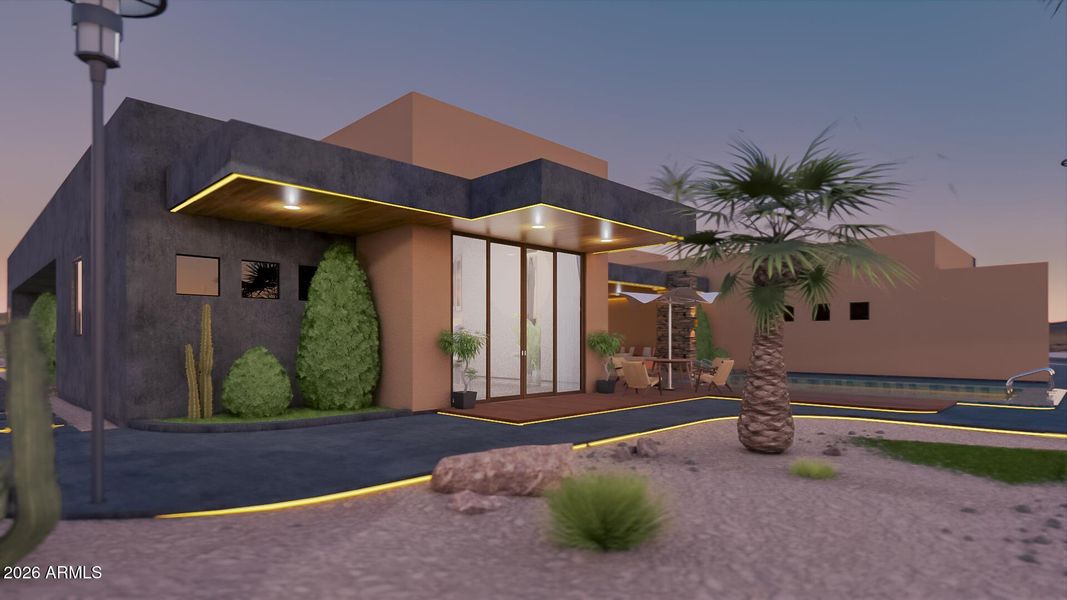 Soaring Eagle Exterior Render Yard Side