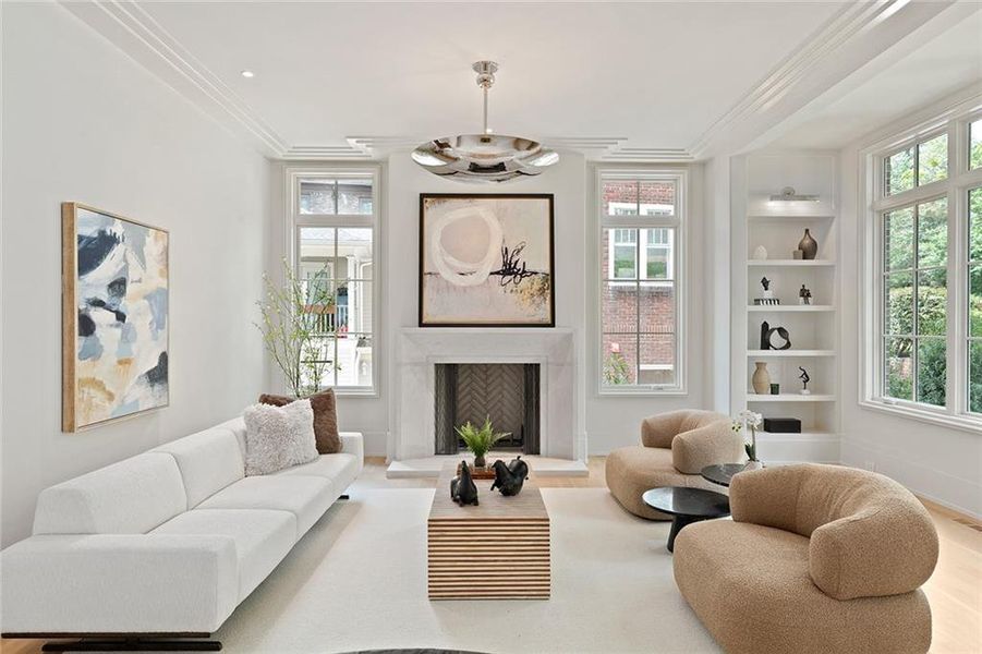 Furnished interior view inside a new home in , Atlanta (Image 6). Furnished interior view inside a new home in , Atlanta (Image 6).