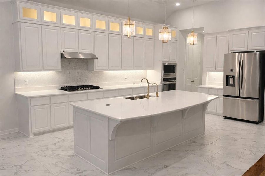 Furnished interior view inside a new home in , Fate (Image 11).