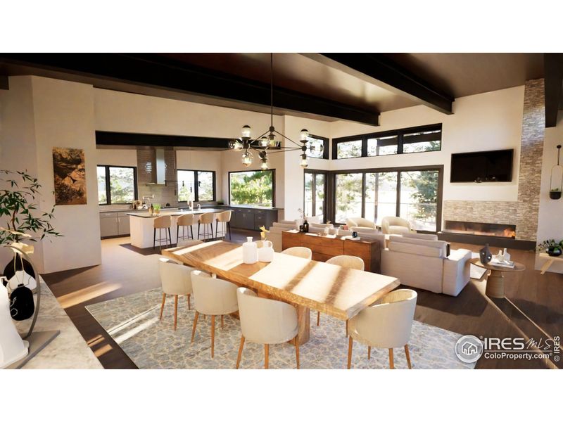 Furnished interior view inside a new home in , Boulder (Image 3).