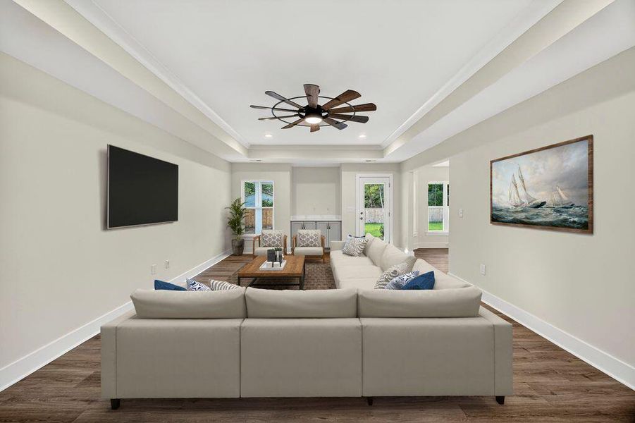 Furnished interior view inside a new home in , Awendaw (Image 5).