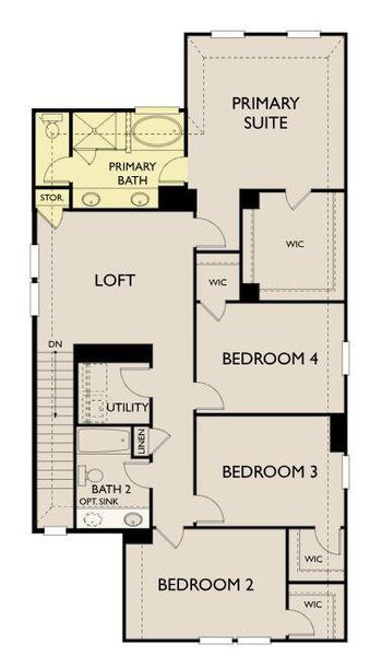2D floor plan layout of this home in The Homestead at Lariat, Liberty Hill, TX (Image 3). 2D floor plan layout of this home in The Homestead at Lariat, Liberty Hill, TX (Image 3).