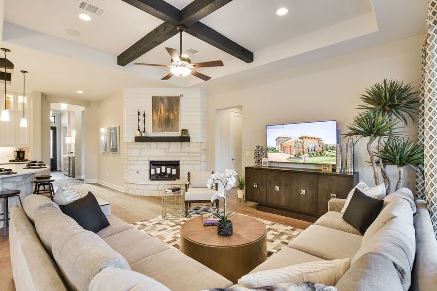 Representative furnished interior of a home built from the Siena II by Giddens Homes in Clearwater Ranch, Liberty Hill (Image 83).