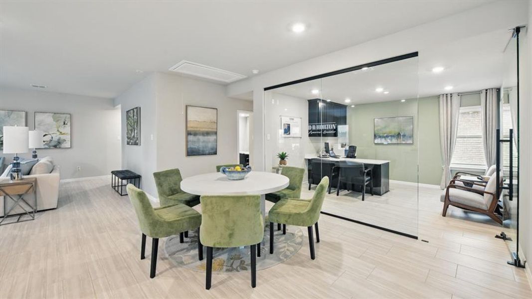 Furnished interior view inside a new home in The Hills at Reunion, Newark (Image 10).