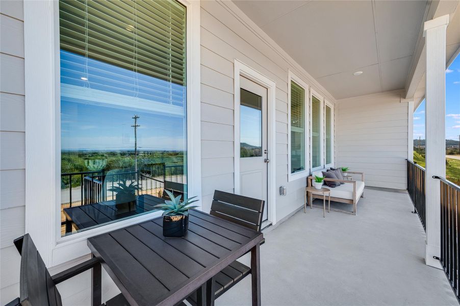 Exterior details and patio area of a home in , Bertram (Image 3).