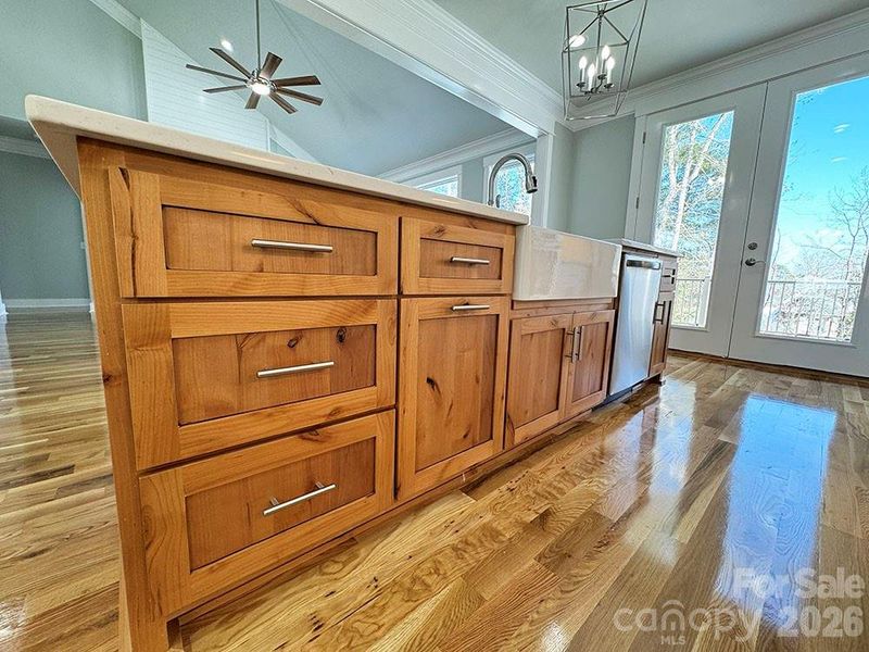 Close-up of interior finishes inside a home in , Hickory (Image 27). Close-up of interior finishes inside a home in , Hickory (Image 27).