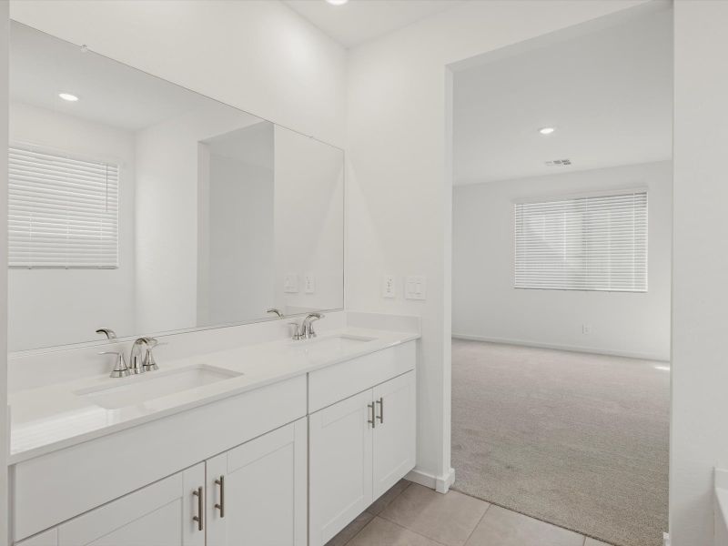 Furnished interior view inside a new home in Mesquite Mountain Ranch at Frontera, Surprise (Image 4).