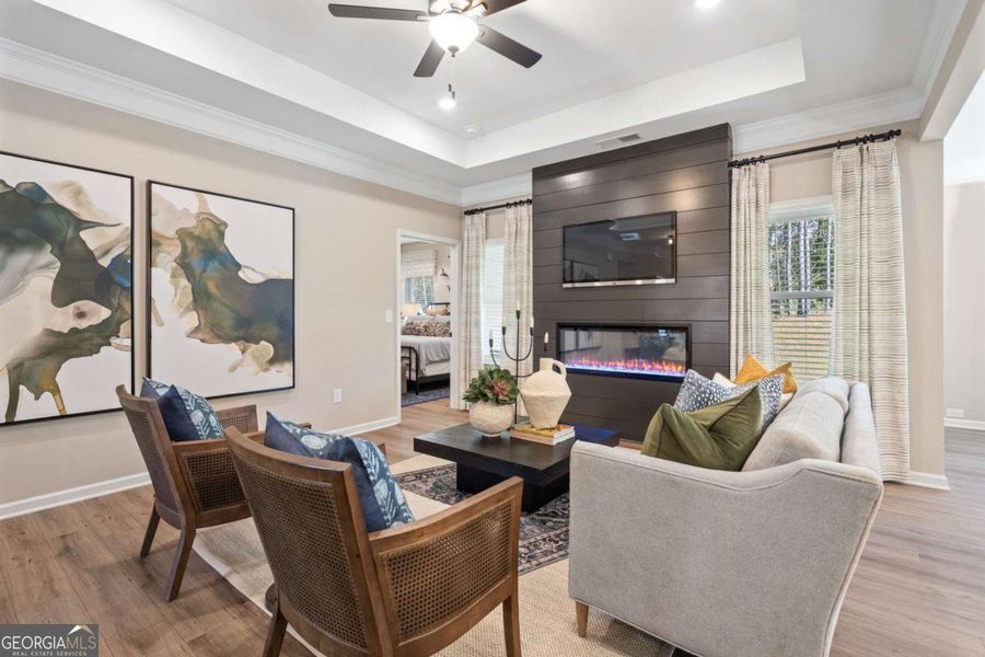 Furnished interior view inside a new home in Maddox Station, Eatonton (Image 7).