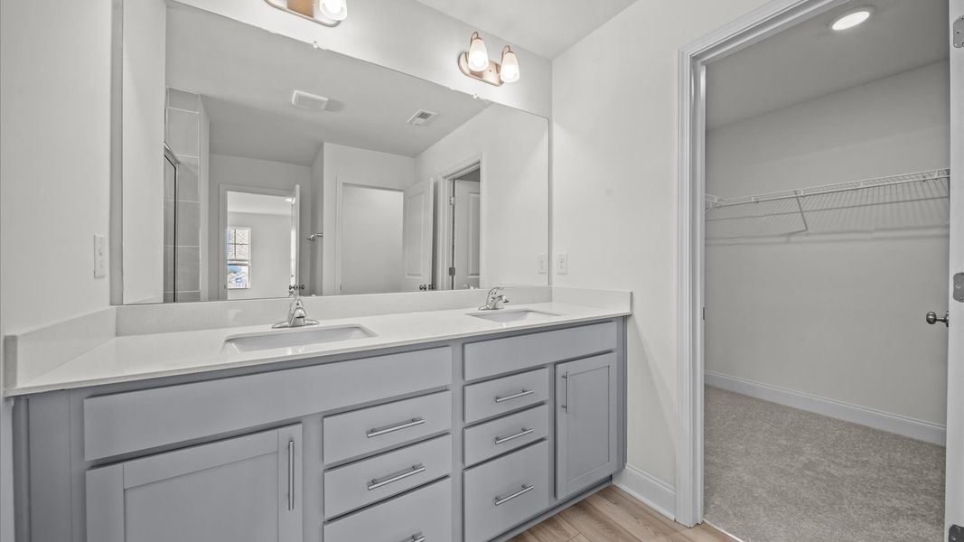 Representative furnished interior of a home built from the Jasmine by DRB Homes in Essex Village, Franklinton (Image 33).