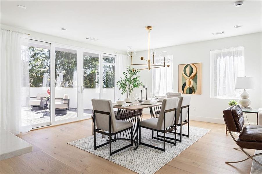 Furnished interior view inside a new home in , Atlanta (Image 13). Furnished interior view inside a new home in , Atlanta (Image 13).