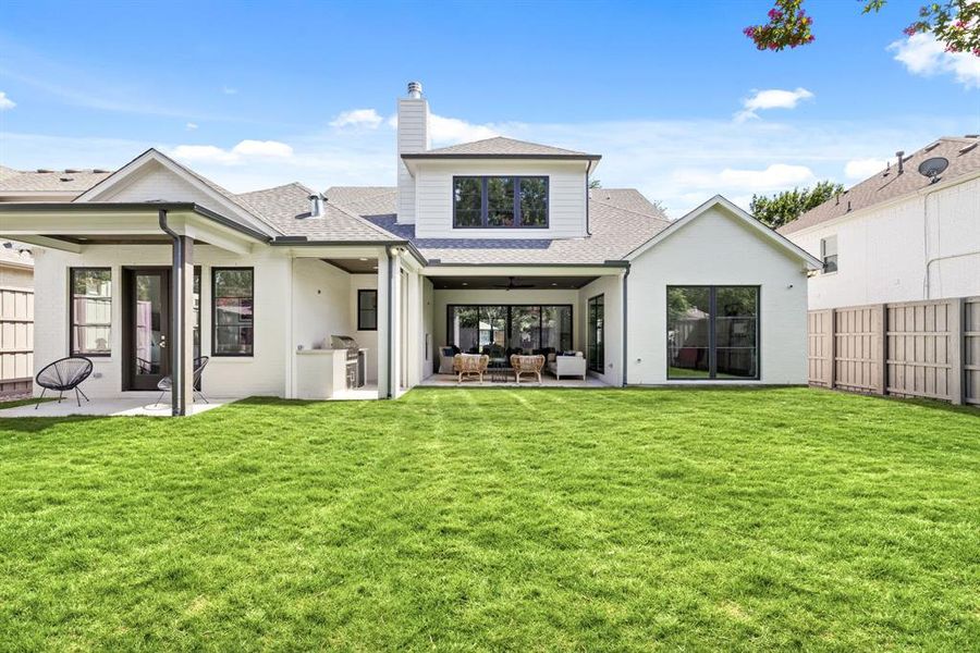 Exterior details and patio area of a home in , Dallas (Image 21). Exterior details and patio area of a home in , Dallas (Image 21).