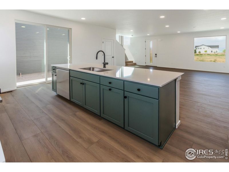 Furnished interior view inside a new home in Trailside Alley Load - Single Family Homes, Timnath (Image 9).
