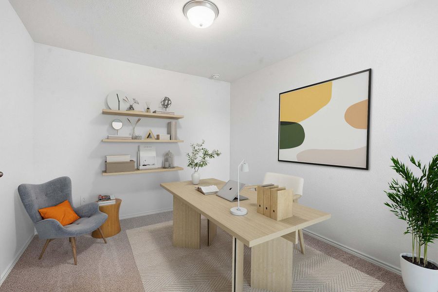 Neutral wall paint with carpeted flooring Neutral wall paint with carpeted flooring