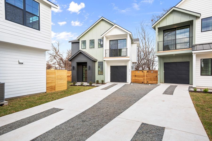 Front exterior of a new home in , Austin, TX, highlighting curb appeal (Image 21).