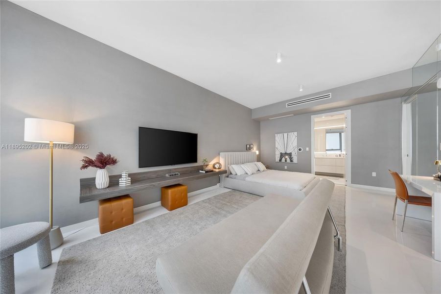 Furnished interior view inside a new home in Aston Martin Residences, Miami (Image 33).