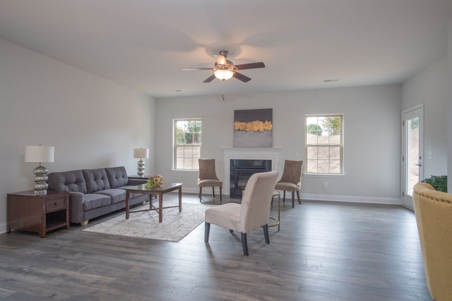 Representative furnished interior of a home built from the 3030 by Adams Homes in Parkland Place, Pace (Image 11).