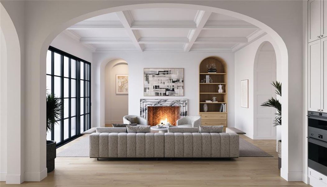 Furnished interior view inside a new home in , Dallas (Image 5).