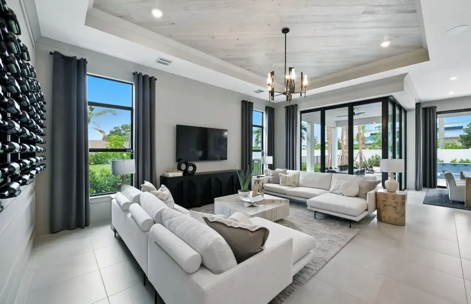 Furnished interior view inside a new home in The Reserve at Eastpointe, Palm Beach Gardens (Image 10). Furnished interior view inside a new home in The Reserve at Eastpointe, Palm Beach Gardens (Image 10).