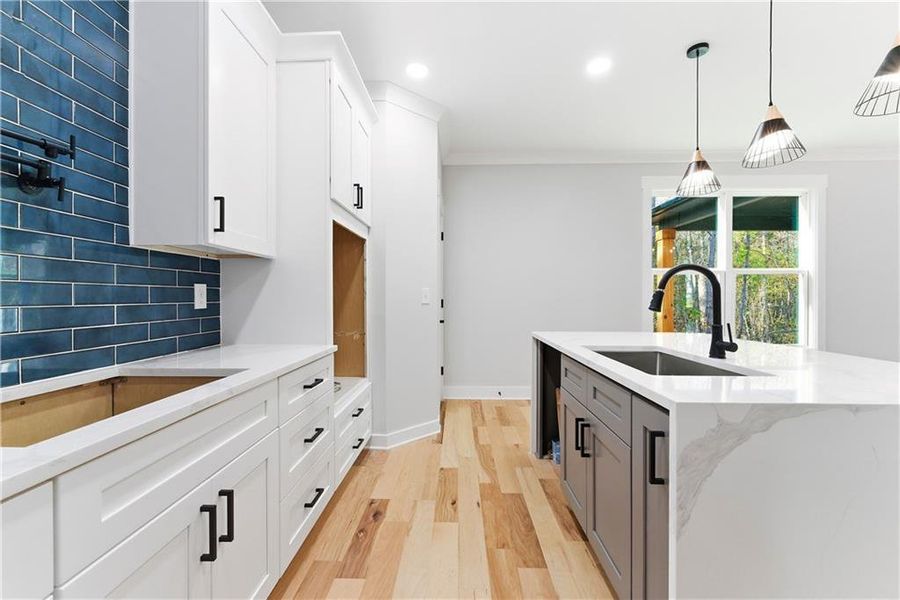 Furnished interior view inside a new home in , Hampton (Image 11).