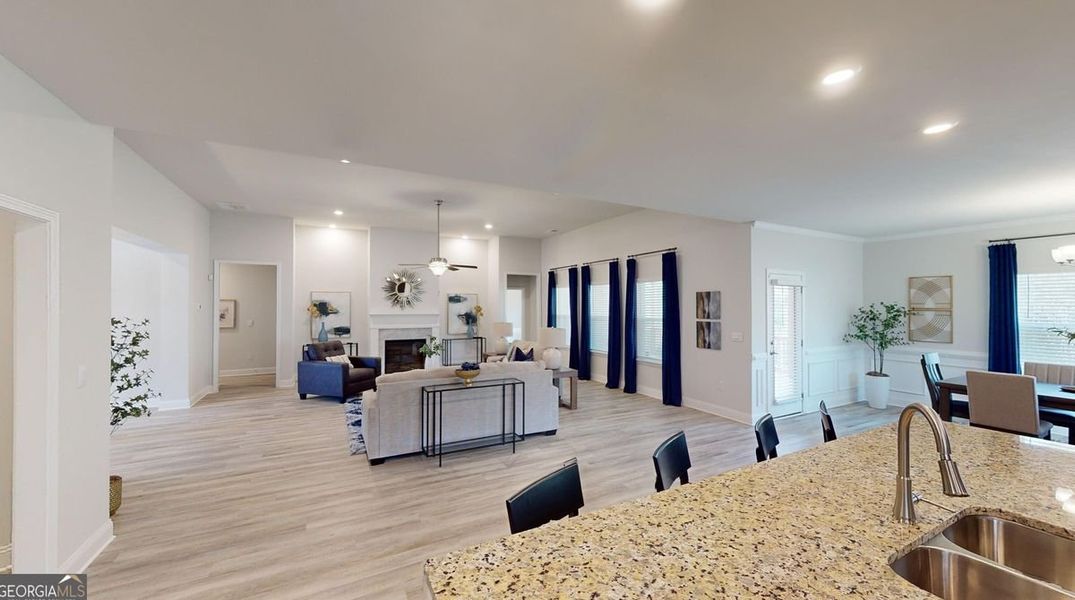 Furnished interior view inside a new home in Holliday Pass, Griffin (Image 11).