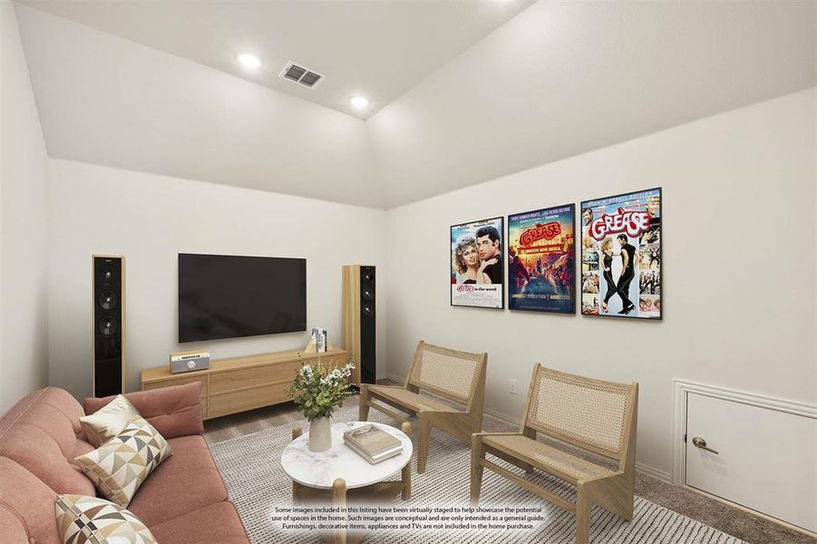 Furnished interior view inside a new home in The Oasis at North Grove 75-80, Waxahachie (Image 13). Furnished interior view inside a new home in The Oasis at North Grove 75-80, Waxahachie (Image 13).