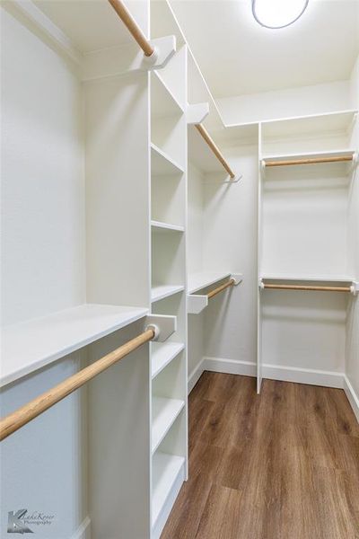 custom finished out closet