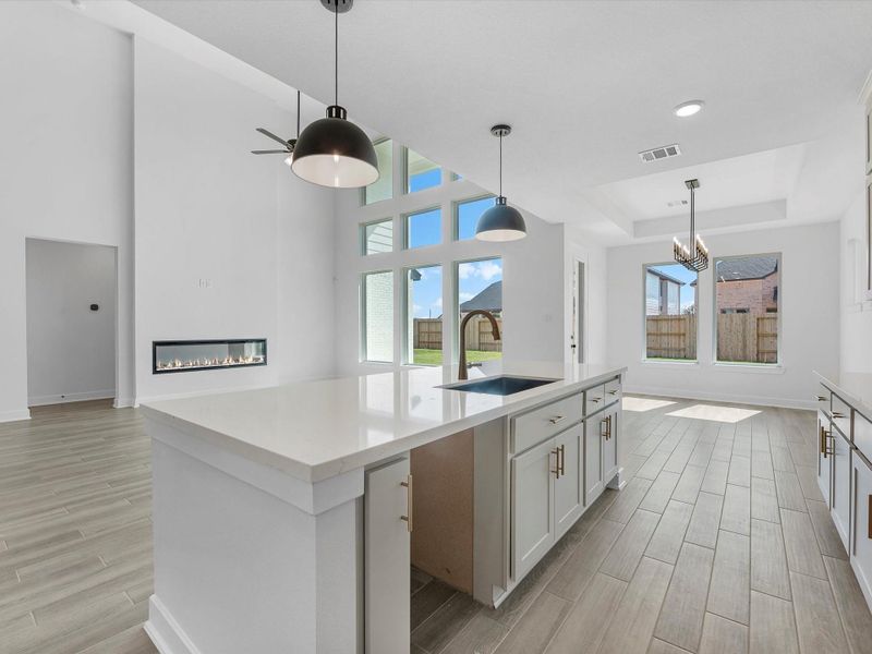 Furnished interior view inside a new home in Grange - 55', Katy (Image 4). Furnished interior view inside a new home in Grange - 55', Katy (Image 4).