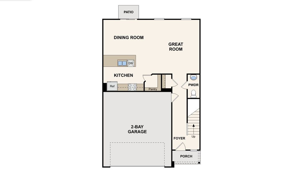 2D floor plan layout for the Berkshire by Century Complete in Kings Landing, Jacksonville, FL (Image 5). 2D floor plan layout for the Berkshire by Century Complete in Kings Landing, Jacksonville, FL (Image 5).