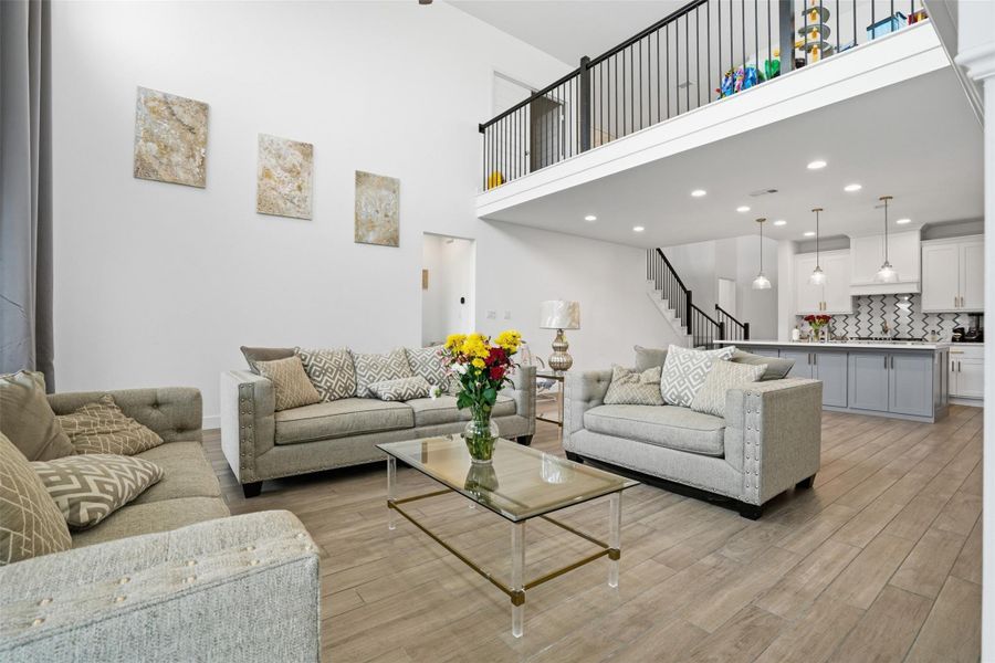 Furnished interior view inside a new home in Elyson, Katy (Image 7).