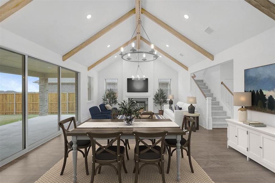Furnished interior view inside a new home in Timberbrook, Justin (Image 10).