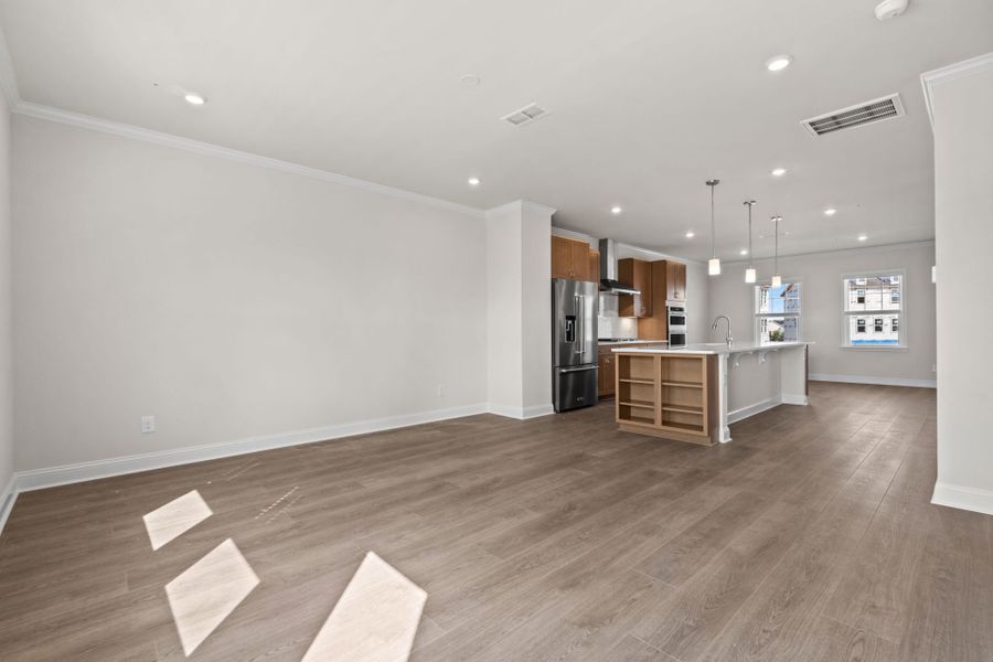 Spacious, unfurnished interior of a new home in Lakeside Townes at Riverlights, Wilmington (Image 27). Spacious, unfurnished interior of a new home in Lakeside Townes at Riverlights, Wilmington (Image 27).