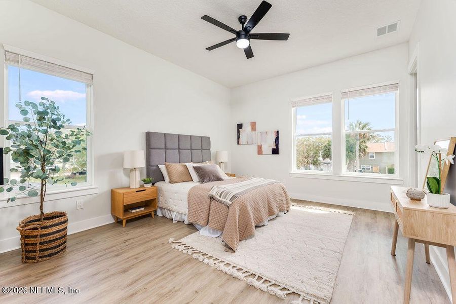 Furnished interior view inside a new home in , Jacksonville Beach (Image 32). Furnished interior view inside a new home in , Jacksonville Beach (Image 32).